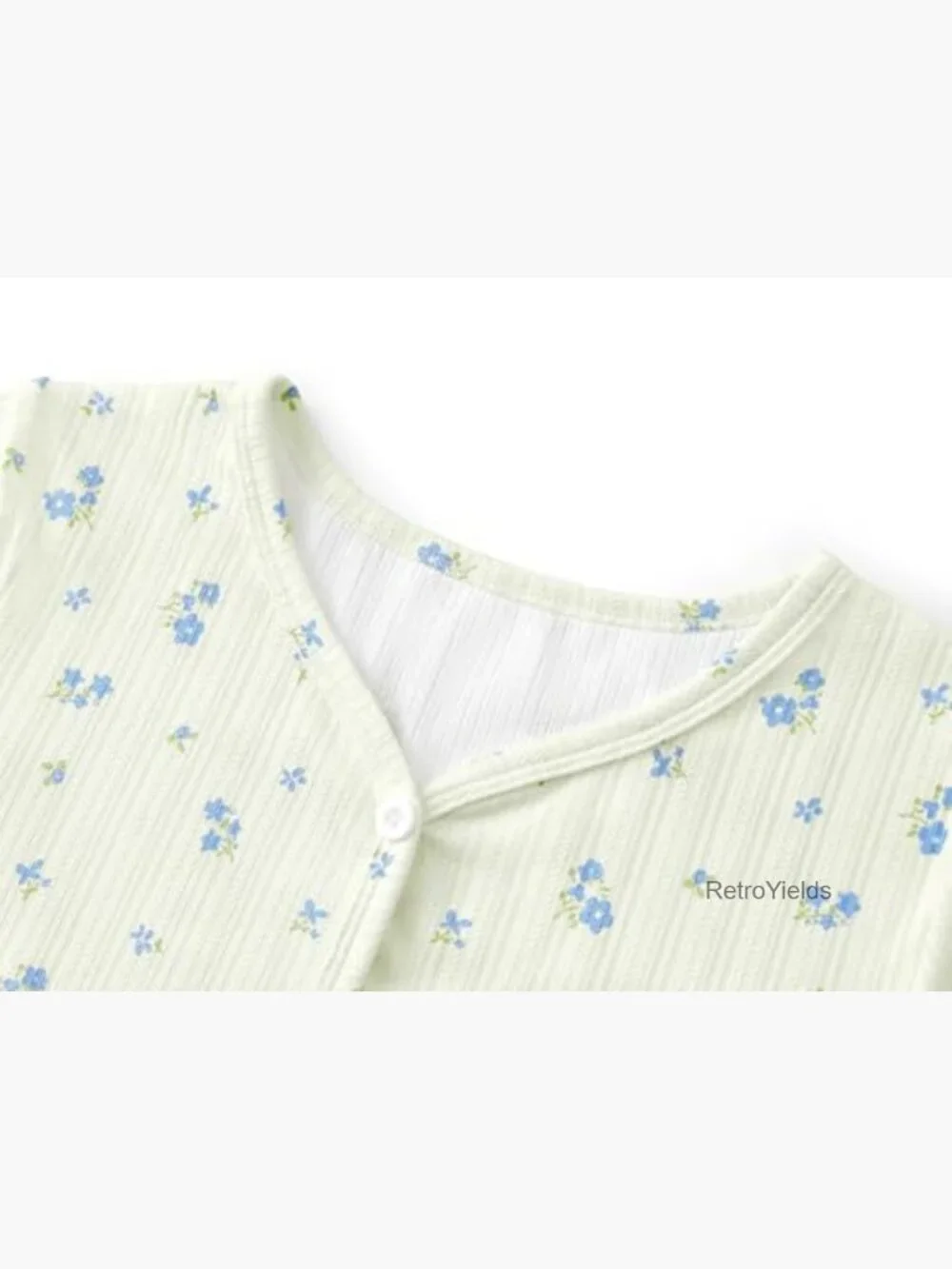 4-Pc Girls Pointelle Knit Pajama Set - Button Down Top, Shorts & Pants w/